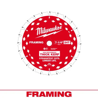 Milwaukee 7-1/4" 24T Framing Circular Saw Blade
