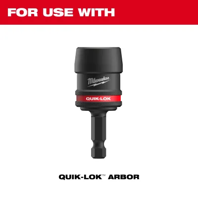 Milwaukee Quik-Lok™ Hole Enlargement Hole Saw Arbor (Use only with 2 hole saws installed)