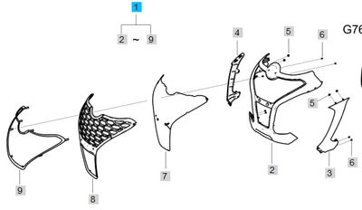 LS Grille Assy-SB-TU-G830