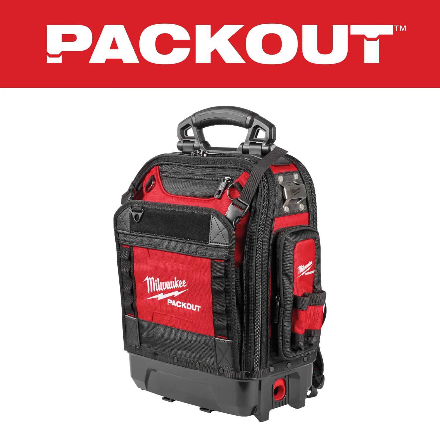 Milwaukee PACKOUT™ Structured Backpack, 42Pckts, 50Lb Capacity