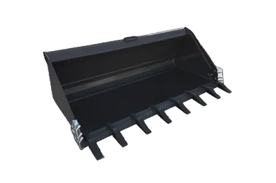 IronCraft X-Treme Track Skid Loader Bucket w/Teeth &amp; Bolt on Side Cutters, 78"