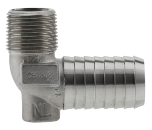 Plumbeeze 304 Stainless Steel Hydrant Elbow, 3/4"MPT X 3/4" Insert