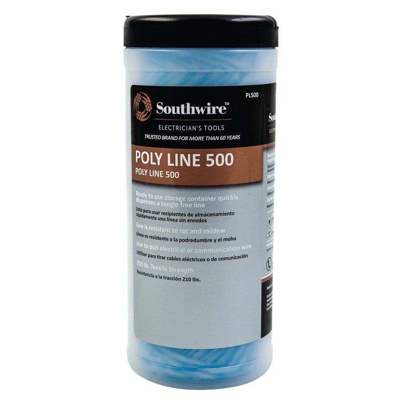 Southwire PL500 Poly Pull String, 500Ft  210Lb Tensile Strength
