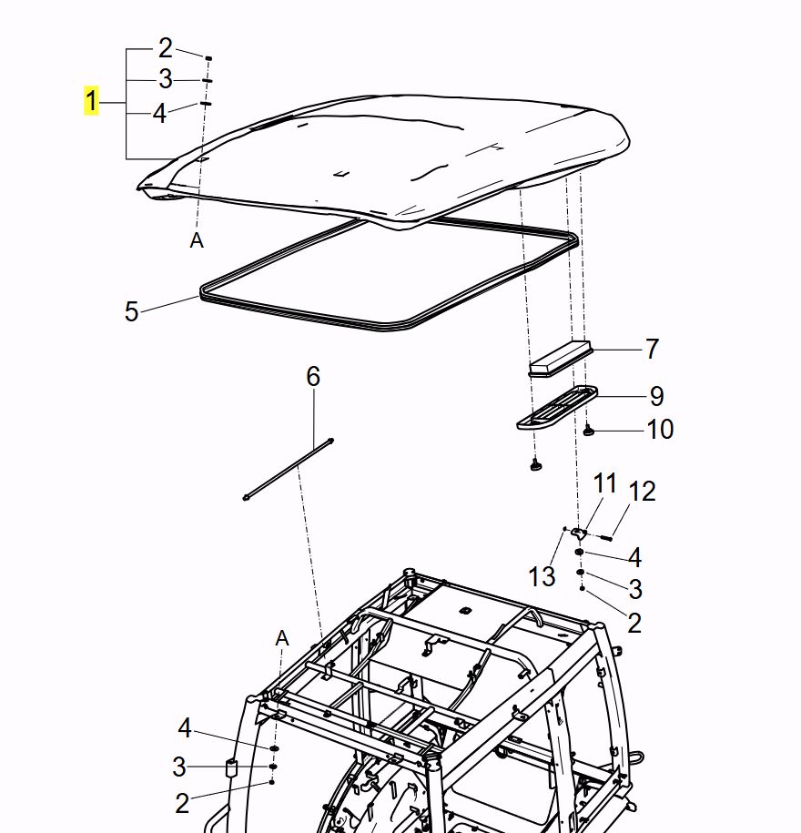 LS Roof-Assy-Sb-Trg867 (40266701)