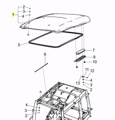 LS Roof-Assy-Sb-Trg867 (40266701)