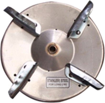 Sundown Stainless Steel Distributor Disc with Vanes for Fertilizer Spreaders