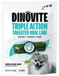 DinoVite 1032317 Tiny Dental Chews, 20Ct