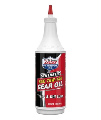 Lucas Full Synthetic Gear Oil, 75W-140,  1Qt