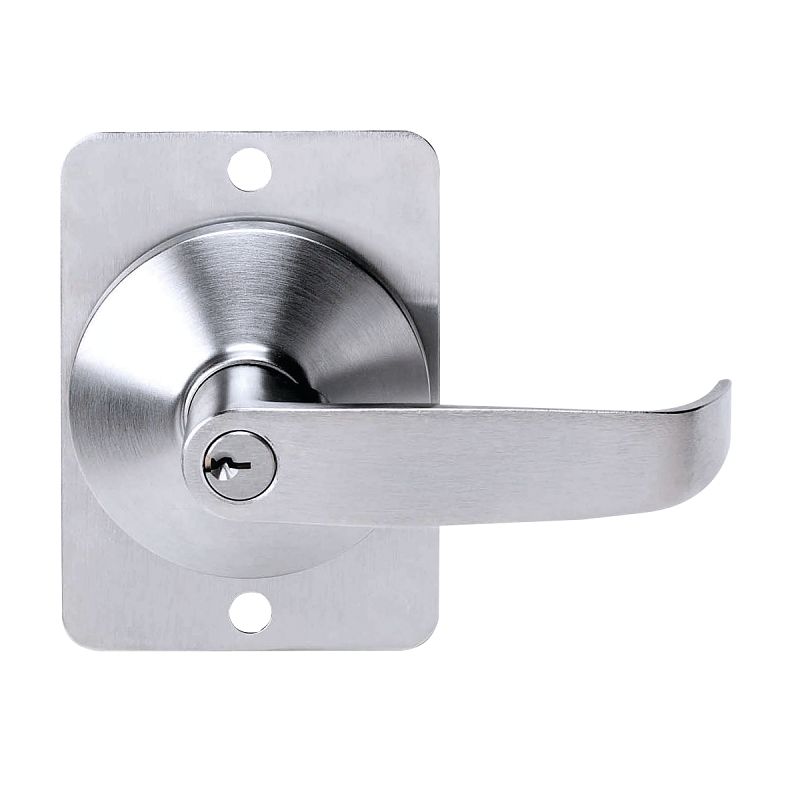 Tell Mfg EX100005 Entry Lever, Satin, Reversible (Use with 479-1265 Panic Bar)