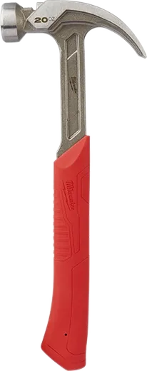 Milwaukee Smooth Face Curved Claw Hammer, 20oz