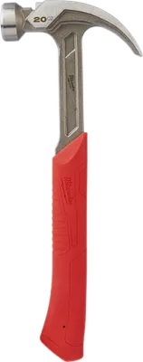 Milwaukee Smooth Face Curved Claw Hammer, 20oz