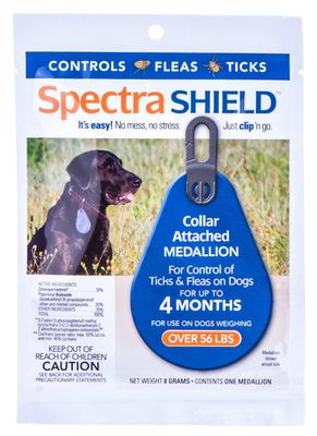 Durvet 011-1139 Spectrashield Flea &amp; Tick Medallion, 56+ Lb Dogs