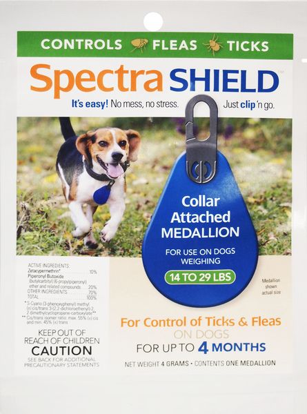 Durvet 011-1137 Spectrashield Flea &amp; Tick Medallion for 14-29Lb Dogs