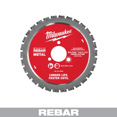 Milwaukee #10 (1-1/4") Rebar &amp; Steel Pipe Cutting Blade
