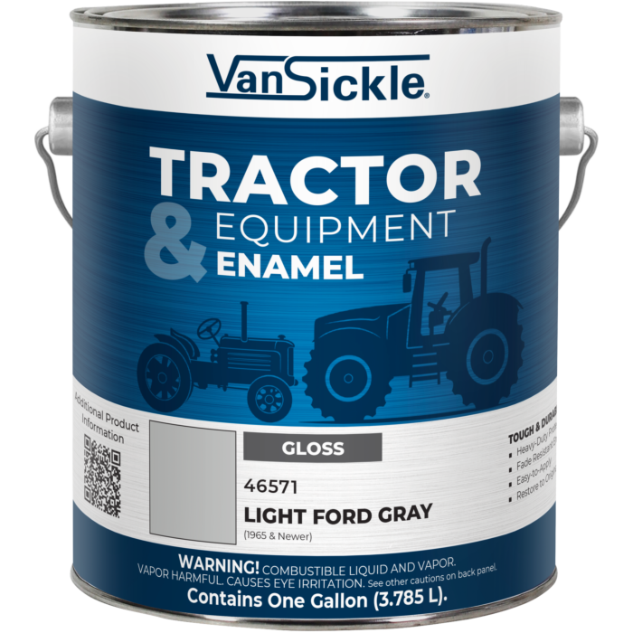 Van Sickle Gloss Light Ford Gray Paint, (1965 &amp; Newer)  1Gal.