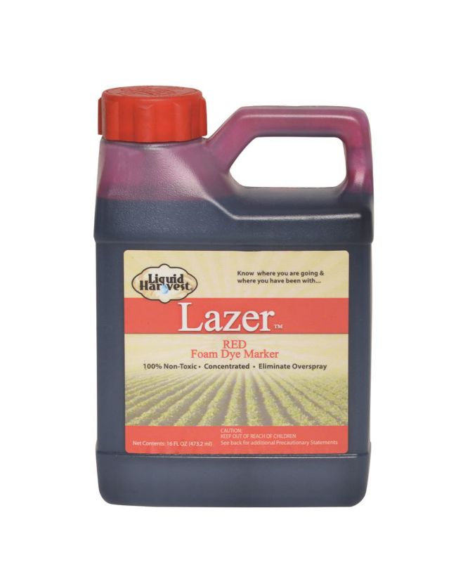 Liquid Harvest Lazer Red Foam Dye, 16Oz