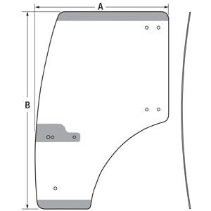 Aftermarket LS Glass-Door Lh-Trg862 (40254813)