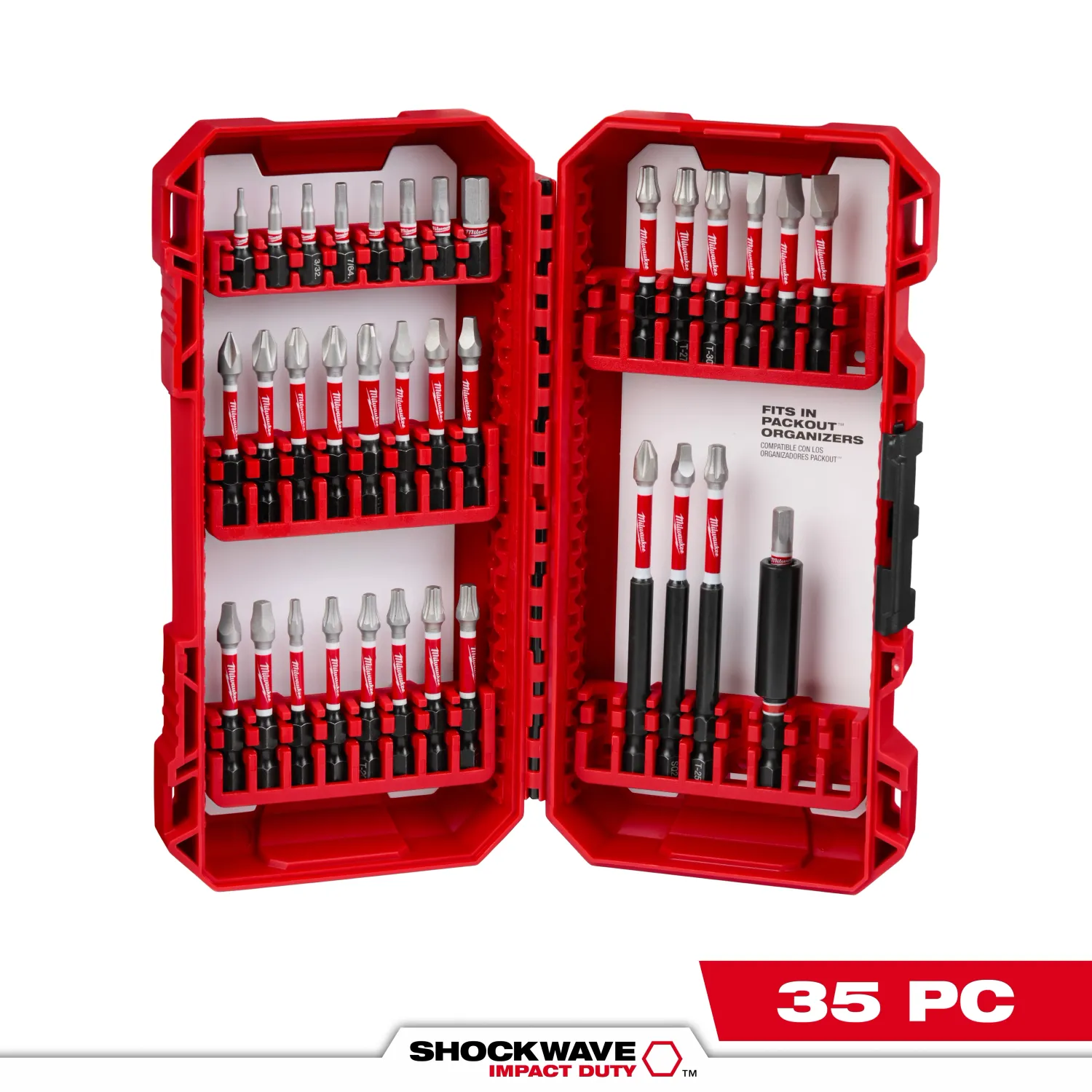 Milwaukee 35Pc Shockwave Driver Bit Set