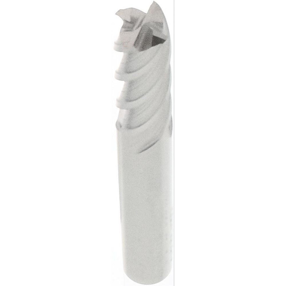 Hertel Square End Mill: 1/8" Dia, 1/2" LOC, 4 Flute, Solid Carbide