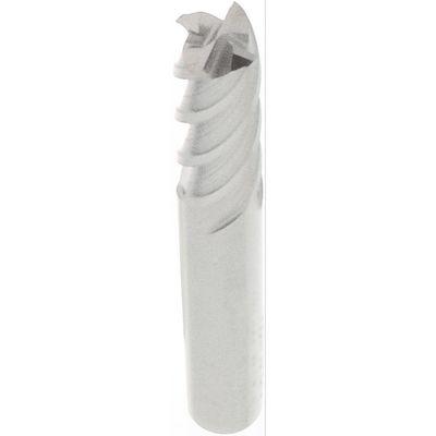 Hertel Square End Mill: 1/8" Dia, 1/2" LOC, 4 Flute, Solid Carbide