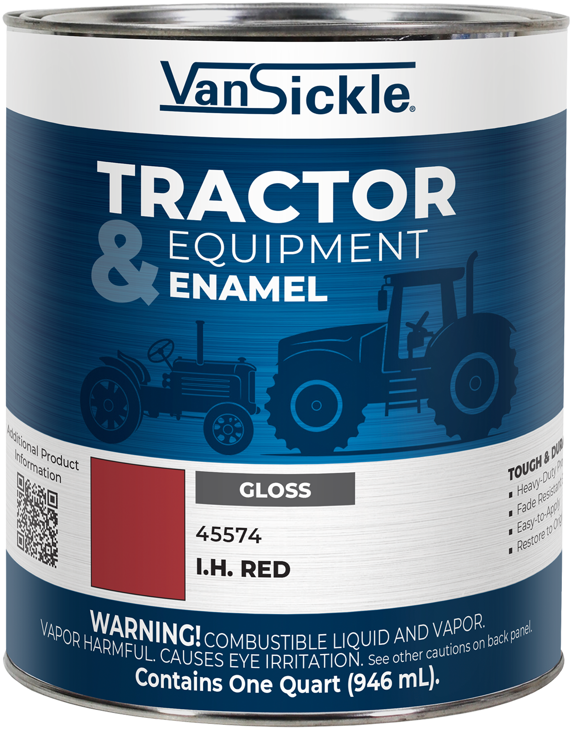 Van Sickle Gloss IH Red Paint, 1-Qt