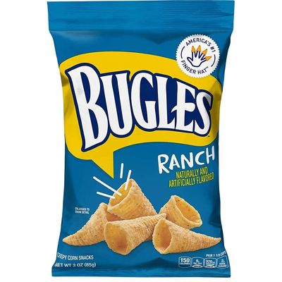 Bugles 14842000 Classic Ranch Corn Snack, 3oz