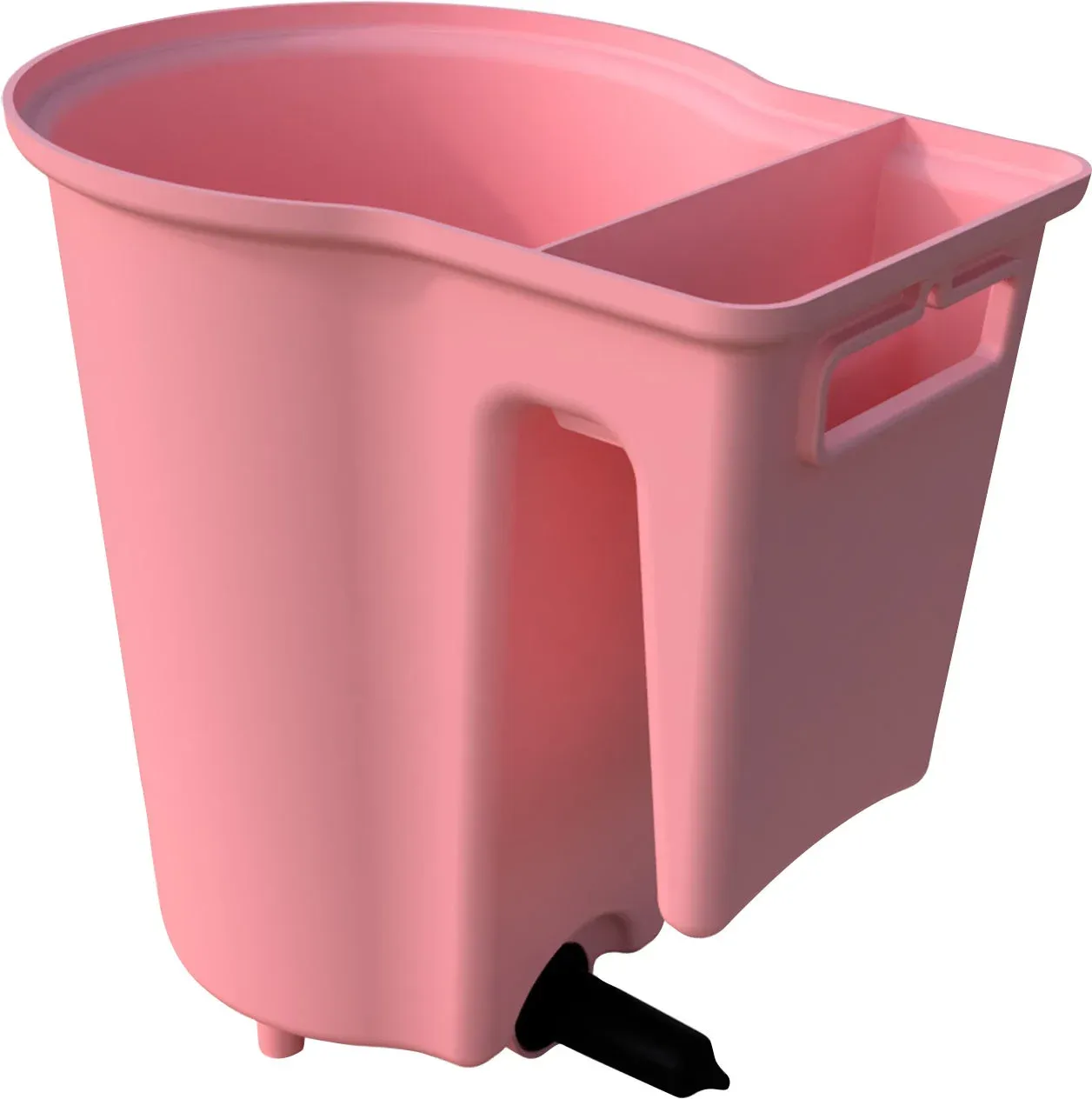 JDJ Solutions 005322 Pink Feeder 1-Calf Reversible Bucket Feeder, 6Qt