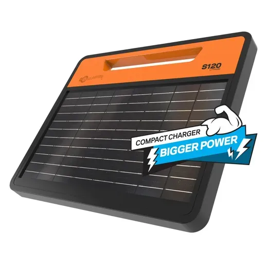 Gallagher G352404 S120 Solar Fence Charger, .94 J Output Energy, Lithium Battery 60 acre