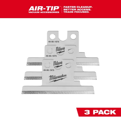Milwaukee AIR-TIP™ Replacement Debris Scraper Blades, 3Pk