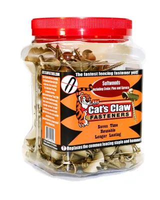 Cat's Claw CCS-2 Fence Fasteners w/2" Screw,  5# Jug (Approx. 170 pieces)