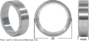 Imported Tapered Bearing Cup, 3.000"X0.687"