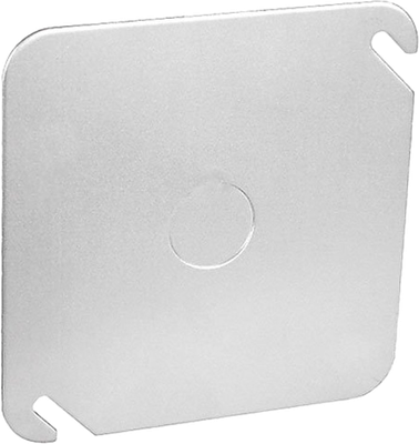 Southwire 52C6-UPC Square Flat Box Cover, 4" With 1/2KO