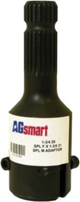 AgSmart Clamp-Style PTO Adapter, 1-3/4" 20 Female x 1-3/8" x 21 Male , 125HP