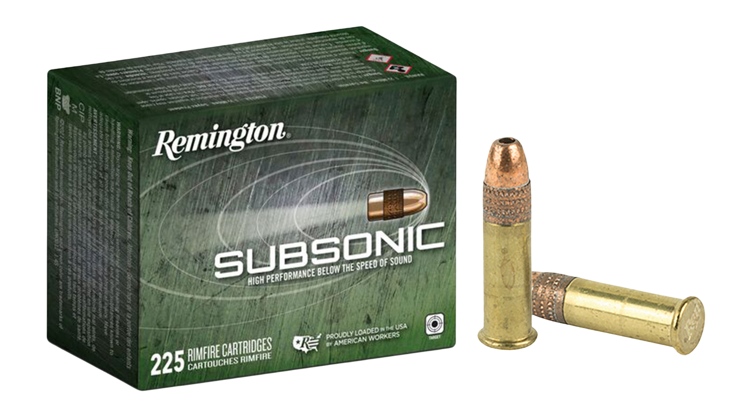 Remington 21249 Subsonic 22LR HP, 40G Ammo, 1050FPS  50Ct