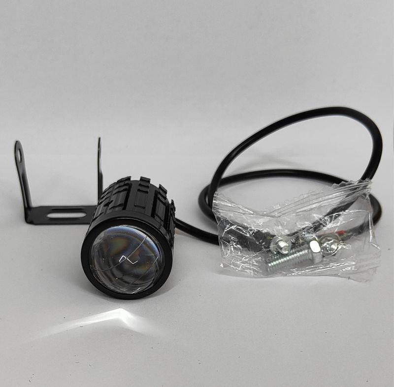 Mini faretti lenticolari bi luce per moto