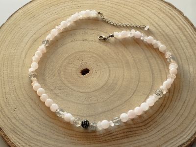 Collier en quartz rose&quot;