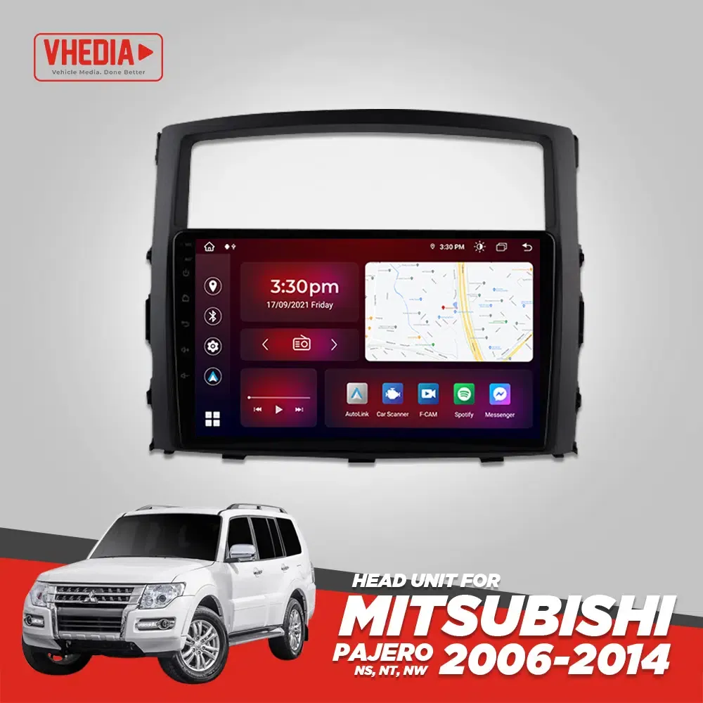 Mitsubishi Pajero Head Unit 2006-2019 NS, NT, NW, NX with installation