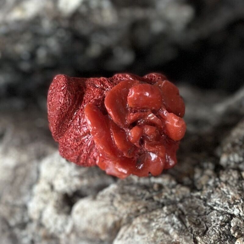 Anello in madrepora e corallo-Genny