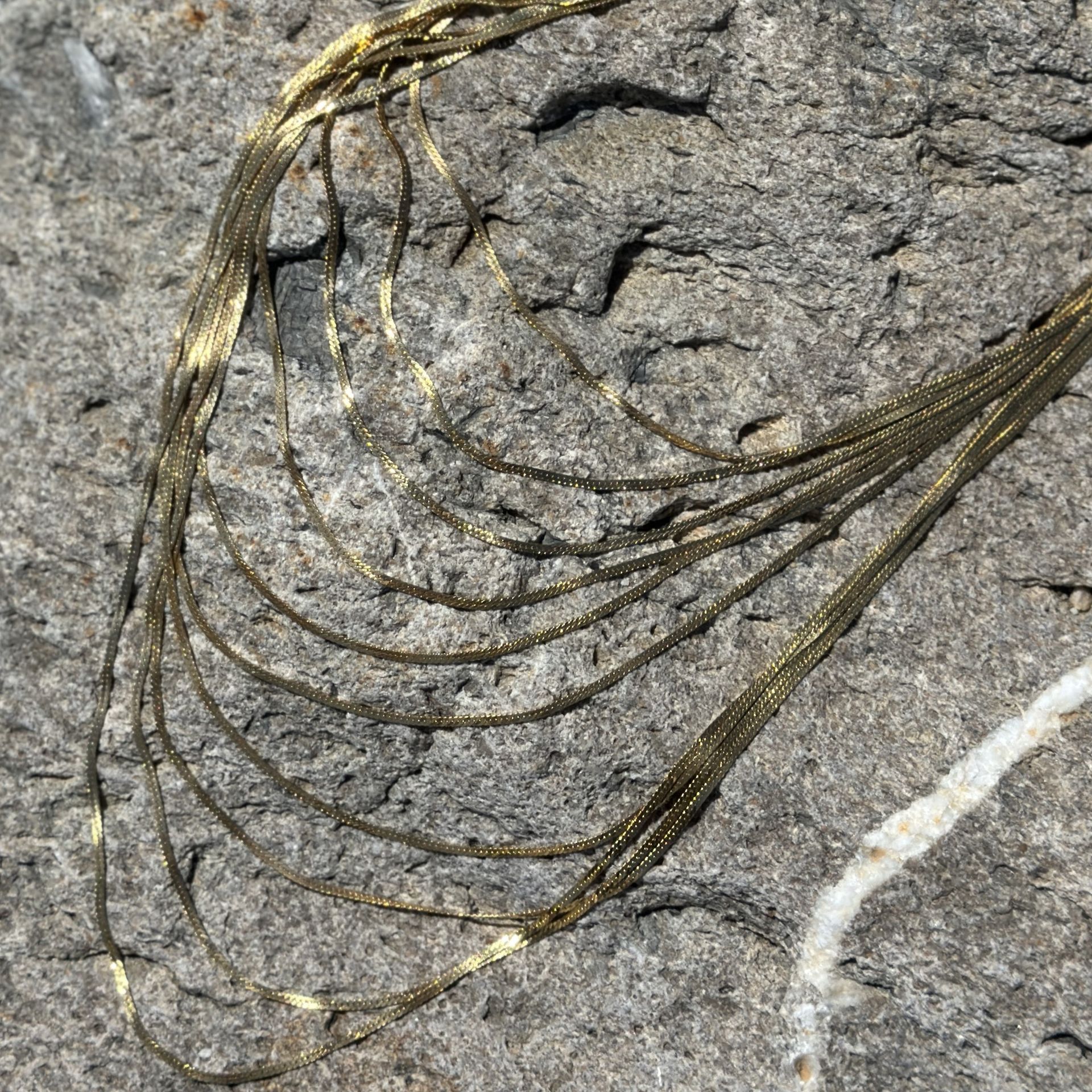 Collana multifilo in argento bagnato oro-Idandi