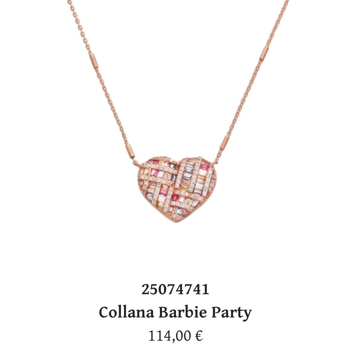 Collana Barbie Party-Cuori Milano