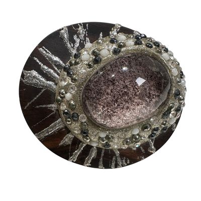 Anello in ebano e quarzo-Carola Anello in ebano e quarzo-Carola