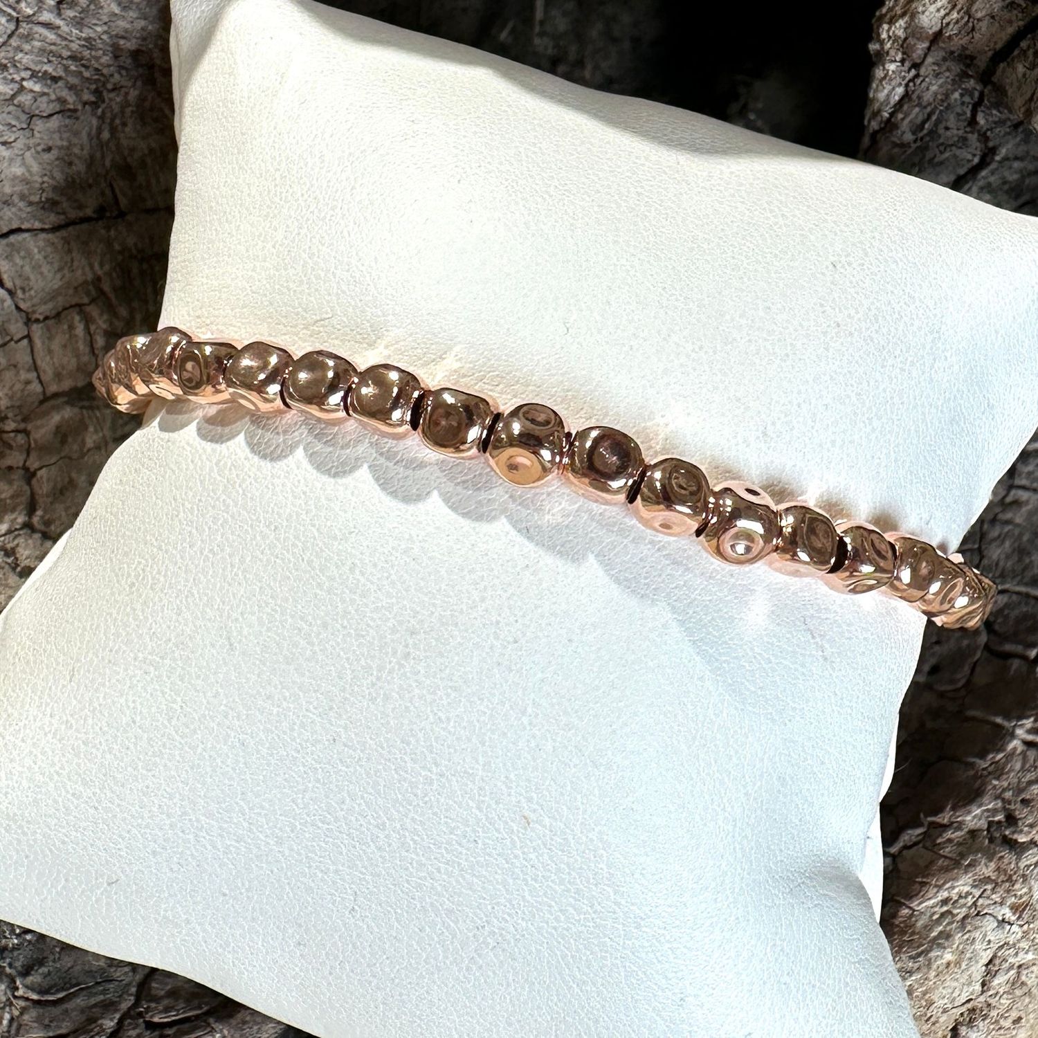 Bracciale dadino in argento rosa-Alisei