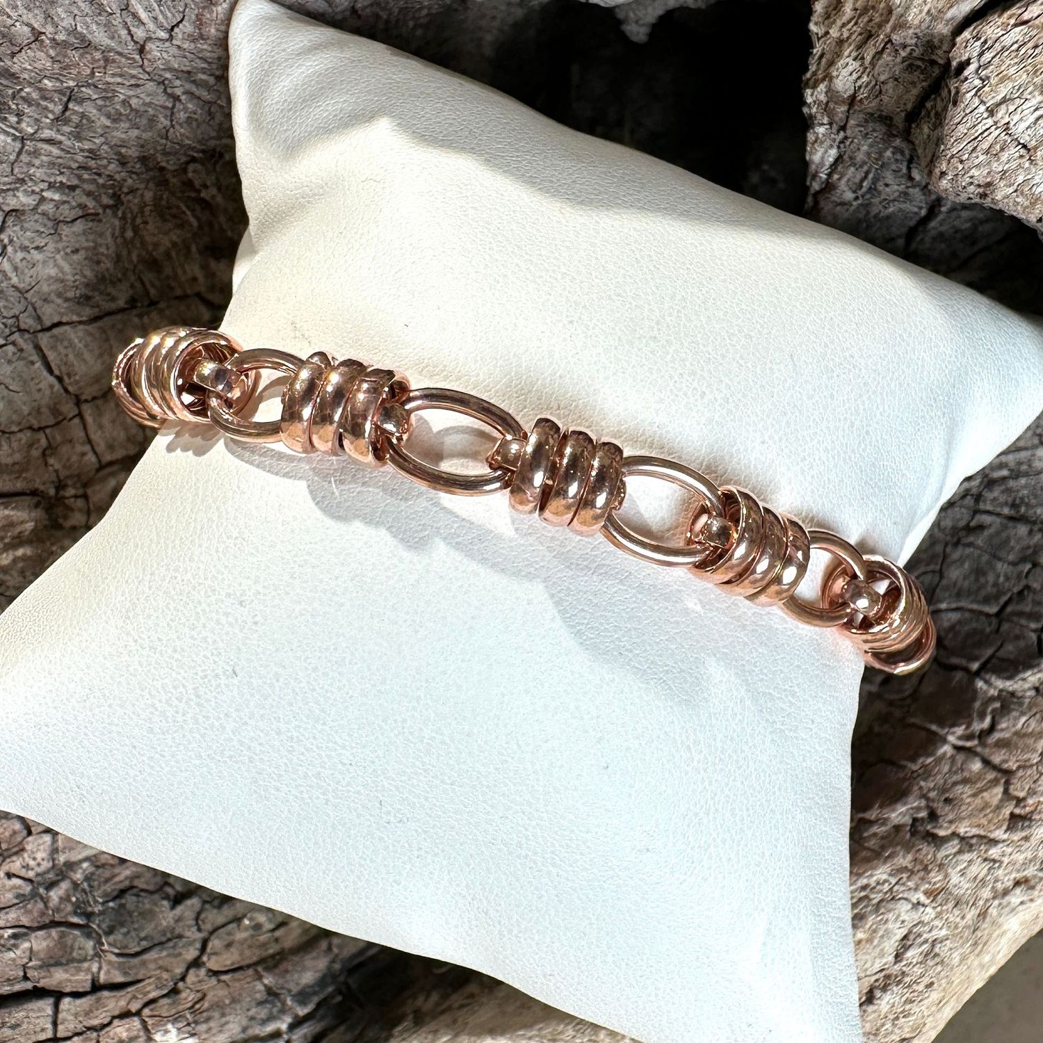 Bracciale rolò in argento rosa-Alisei