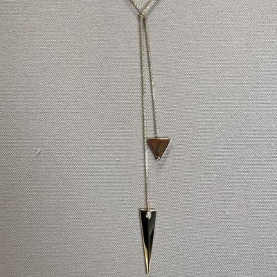 Collana in acciaio dorato con figure geometriche-Zag Bijoux