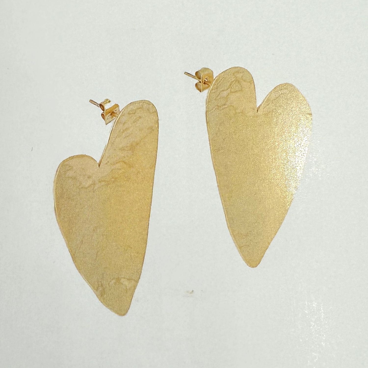 Orecchini cuore in acciaio placcato -Zag Bijoux