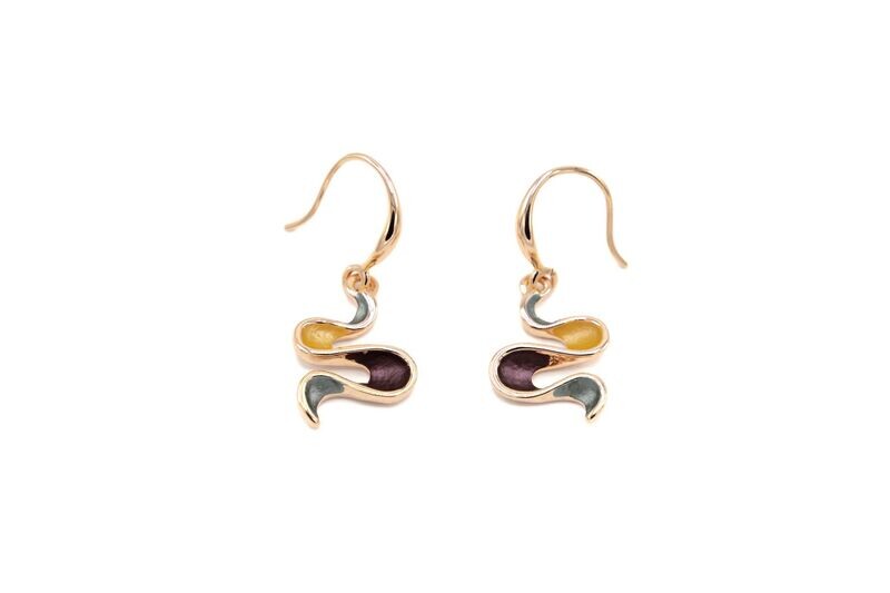 奧特唯 波浪黃耳環