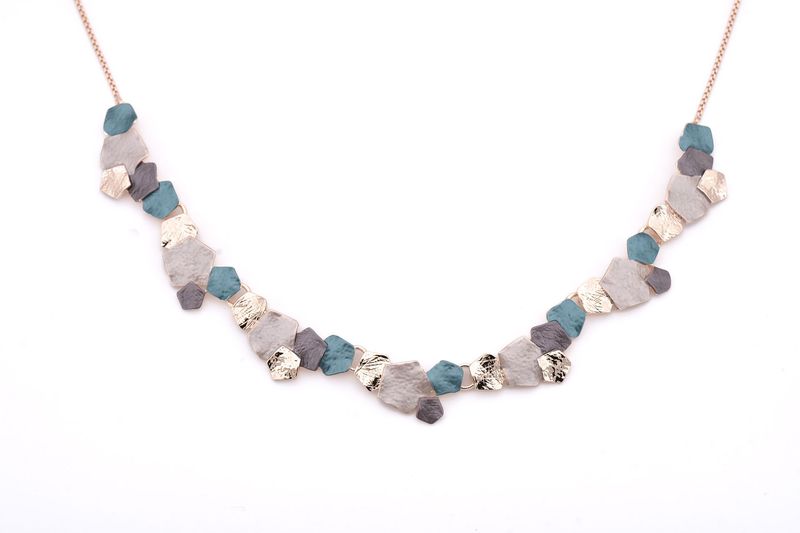 奧特唯 幾何之境藍項鍊