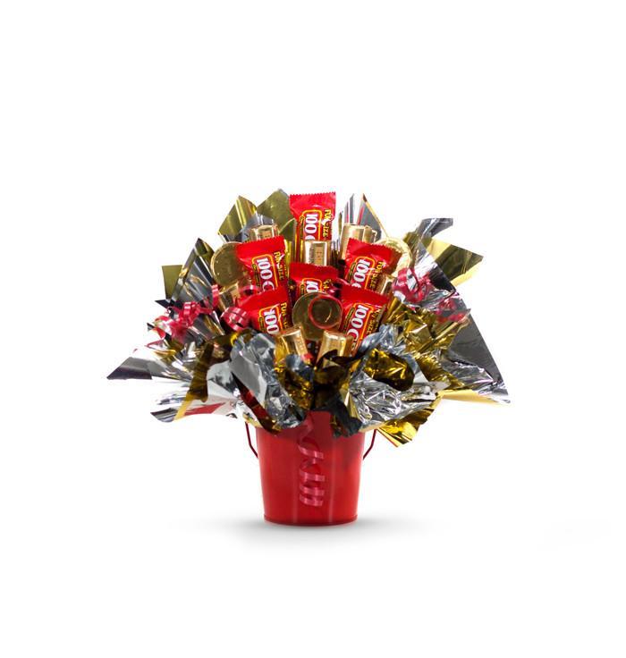 Flower Pot Candy Bouquet - One Hundred Dollars a Month