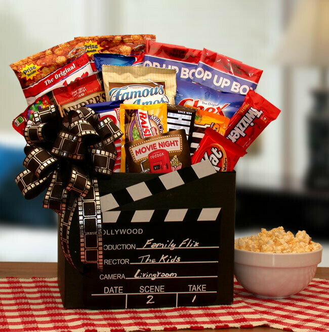 Family Flix Movie Night Gift Box with Redbox Gift Card