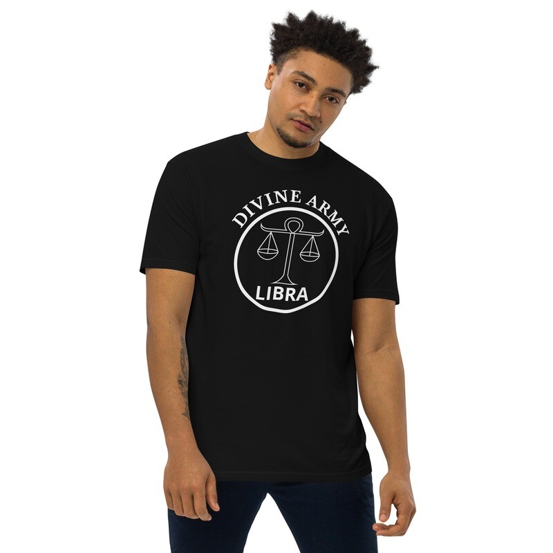 Men’s Dark Libra Zodiac Tee, Color: Black, Size: S